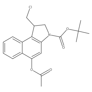 (S)-tert-butyl-5-acetoxy-1-(chloromethyl)-1H-benzo[e]indole-3(2H)-carboxylate Structure