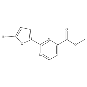 Methyl 2-(5-bromofuran-2-yl)pyrimidine-4-carboxylate Structure
