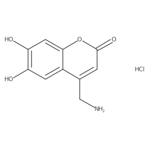 4-(aminomethyl)-6,7-dihydroxy-2H-chromen-2-one hydrochloride Structure