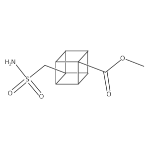 Methyl 8-(sulfamoylmethyl)cubane-1-carboxylate Structure
