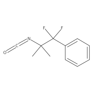 (1,1-Difluoro-2-isocyanato-2-methylpropyl)benzene结构式