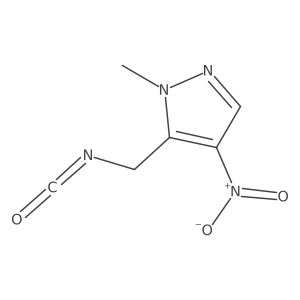 5-(isocyanatomethyl)-1-methyl-4-nitro-1H-pyrazole Structure