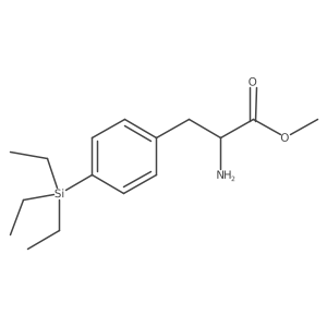 methyl (2S)-2-amino-3-[4-(triethylsilyl)phenyl]propanoate结构式
