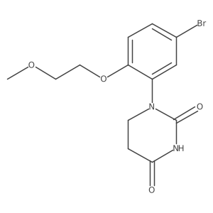 1-[5-Bromo-2-(2-methoxyethoxy)phenyl]hexahydropyrimidine-2,4-dione Structure