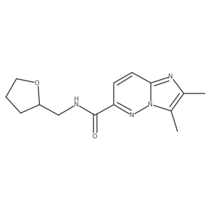 2,3-dimethyl-N-[(oxolan-2-yl)methyl]imidazo[1,2-b]pyridazine-6-carboxamide Structure