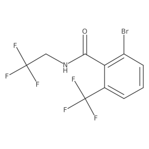 2-Bromo-N-(2,2,2-trifluoroethyl)-6-(trifluoromethyl)benzamide结构式