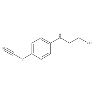 4-[(2-Hydroxyethyl)amino]phenyl thiocyanate结构式