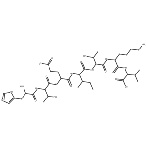 H-His-Thr-Gln-Ile-Thr-Lys-Val-OH结构式