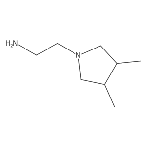2-(3,4-Dimethylpyrrolidin-1-yl)ethan-1-amine Structure