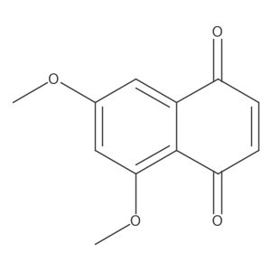 5,7-Dimethoxynaphthalene-1,4-dione结构式