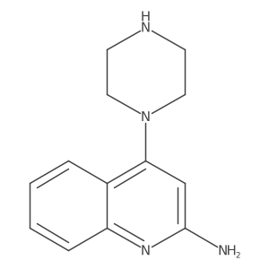 4-(Piperazin-1-YL)quinolin-2-amine结构式