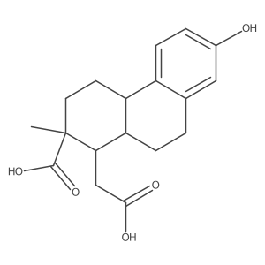 rel-(1R,2S,4aR,10aS)-2-Carboxy-1,2,3,4,4a,9,10,10a-octahydro-7-hydroxy-2-methyl-1-phenanthreneacetic acid结构式