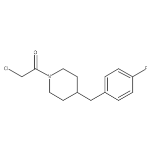 2-Chloro-1-[4-(4-fluoro-benzyl)-piperidin-1-yl]-ethanone Structure
