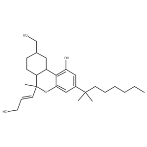 6H-Dibenzo(b,d)pyran-9-methanol, 3-(1,1-dimethylheptyl)-6a,7,8,9,10,10a-hexahydro-1-hydroxy-6-((1E)-3-hydroxy-1-propenyl)-6-methyl-, (6S,6aR,9R,10aR)- Structure