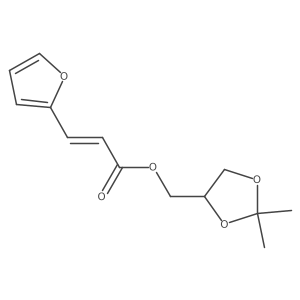 (2,2-Dimethyl-1,3-dioxolan-4-yl)methyl 3-(2-furanyl)-2-propenoate结构式