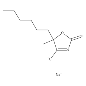 Sodium 5-hexyl-5-methyl-2-oxo-2,5-dihydro-1,3-oxazol-4-olate Structure
