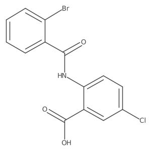 5-Chloro-2-(2-bromo-benzoylamino)-benzoic acid Structure