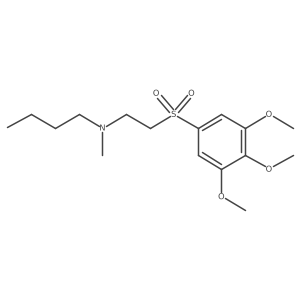 N-methyl-N-[2-(3,4,5-trimethoxyphenyl)sulfonylethyl]butan-1-amine Structure