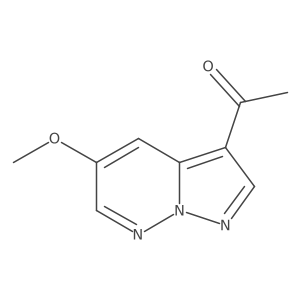 1-(5-Methoxypyrazolo[1,5-b]pyridazin-3-yl)ethanone结构式