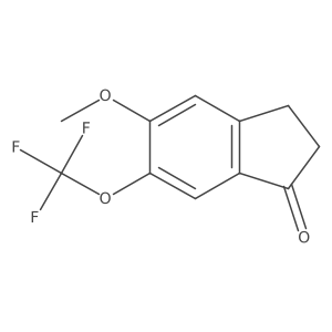 5-Methoxy-6-(trifluoromethoxy)indan-1-one Structure