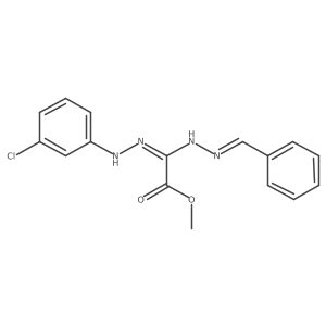 Methyl 2-[2-(3-chlorophenyl)hydrazinylidene]-2-[2-(phenylmethylene)hydrazinyl]acetate Structure