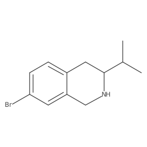 7-Bromo-3-isopropyl-1,2,3,4-tetrahydroisoquinoline结构式