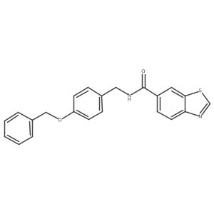 N-(4-(benzyloxy)benzyl)benzo[d]thiazole-6-carboxamide Structure