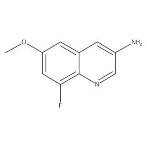 8-Fluoro-6-methoxyquinolin-3-amine Structure