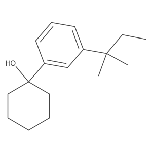 Cyclohexanol, 1-[3-(1,1-dimethylpropyl)phenyl]-结构式