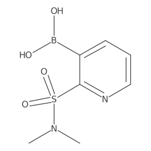[2-(Dimethylsulfamoyl)pyridin-3-yl]boronic acid结构式