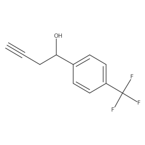 1-(4-(Trifluoromethyl)phenyl)but-3-yn-1-ol Structure