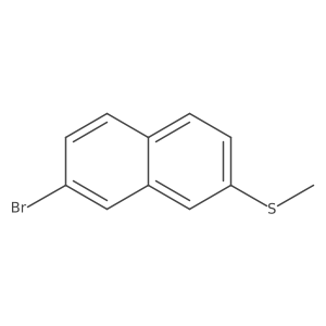 2-Bromo-7-(methylsulfanyl)naphthalene结构式