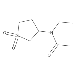 N-(1,1-dioxidotetrahydrothiophen-3-yl)-N-ethylacetamide结构式