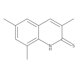3,6,8-Trimethylquinoline-2-thiol结构式