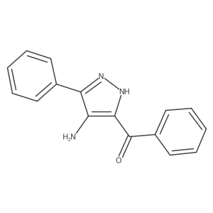 Methanone, (4-amino-5-phenyl-1H-pyrazol-3-yl)phenyl-结构式