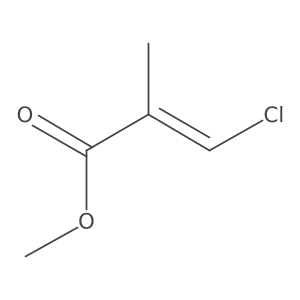 Methyl 3-chloro-2-methyl-2-propenoate Structure
