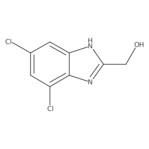(4,6-Dichloro-1H-1,3-benzodiazol-2-yl)methanol结构式