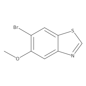 Benzothiazole, 6-bromo-5-methoxy-结构式