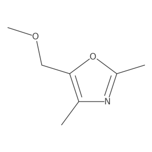2,4-Dimethyl-5-methoxymethyl-oxazole结构式