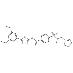 N-(5-(3,5-dimethoxyphenyl)-1,3,4-oxadiazol-2-yl)-4-(N-(furan-2-ylmethyl)-N-methylsulfamoyl)benzamide Structure