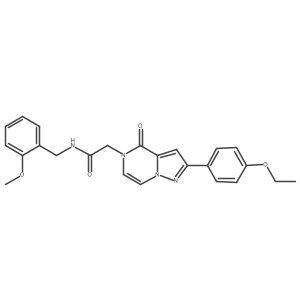 2-[2-(4-ethoxyphenyl)-4-oxopyrazolo[1,5-a]pyrazin-5(4H)-yl]-N-(2-methoxybenzyl)acetamide Structure