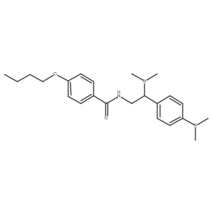 4-butoxy-N-[2-(dimethylamino)-2-[4-(dimethylamino)phenyl]ethyl]benzamide结构式