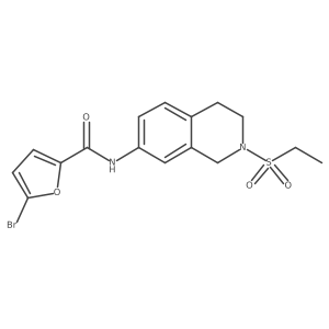 5-bromo-N-(2-(ethylsulfonyl)-1,2,3,4-tetrahydroisoquinolin-7-yl)furan-2-carboxamide Structure