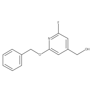 (2-Benzyloxy-6-fluoro-pyridin-4-yl)-methanol结构式