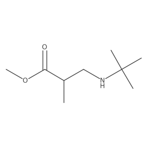 Methyl 3-(tert-butylamino)-2-methylpropanoate结构式