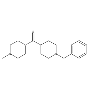 (1-Benzylpiperidin-4-yl)(4-methylpiperazin-1-yl)methanone结构式