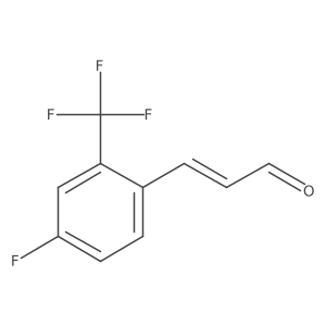 3-[4-Fluoro-2-(trifluoromethyl)phenyl]prop-2-enal Structure