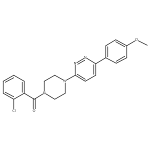 (2-Chlorophenyl)(4-(6-(4-methoxyphenyl)pyridazin-3-yl)piperazin-1-yl)methanone结构式