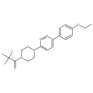 1-{4-[6-(4-Ethoxyphenyl)pyridazin-3-yl]piperazin-1-yl}-2,2,2-trifluoroethan-1-one结构式