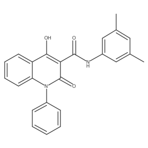 N-(3,5-dimethylphenyl)-4-hydroxy-2-oxo-1-phenyl-1,2-dihydroquinoline-3-carboxamide Structure